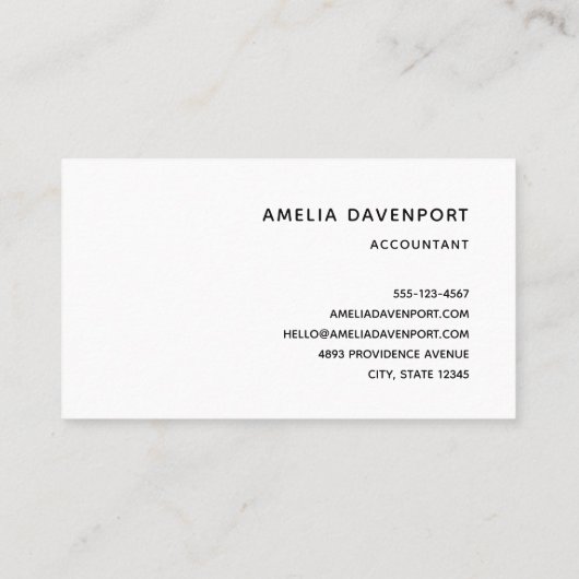 Tropische strandkust met een Big Rock Visitekaartje (Achterkant)