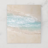 Tropische  strandkustlijn plaatskaartje (Buitenkant ongevouwen)