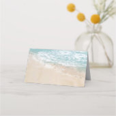 Tropische  strandkustlijn plaatskaartje (Achterkant)