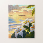Tropische Strandlandschap Jigsaw Puzzel (Verticaal)