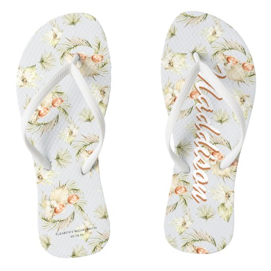 Tropische strandmode | Bachelorette Teenslippers (Voetbed)