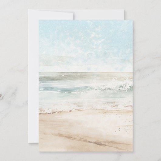 Tropische strandorchideeën 70e verjaardagsfeestje kaart (Achterkant)