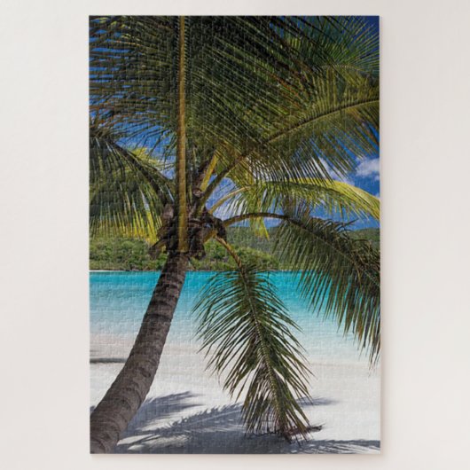 Tropische Strandpalm Legpuzzel (Verticaal)