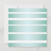 Tropische strandpalmbestemming bruiloft kaart (Achterkant)