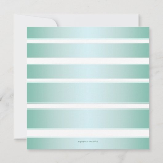 Tropische strandpalmbestemming bruiloft kaart (Achterkant)