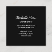 Tropische Strandpalmbomen Modern Professional Vierkante Visitekaartje (Achterkant)