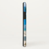 Tropische strandpalmboom gepersonaliseerd Case-Mate iPhone case (Achterkant / rechts)