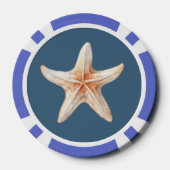 Tropische strandpalmboom poker chips (Achterkant)