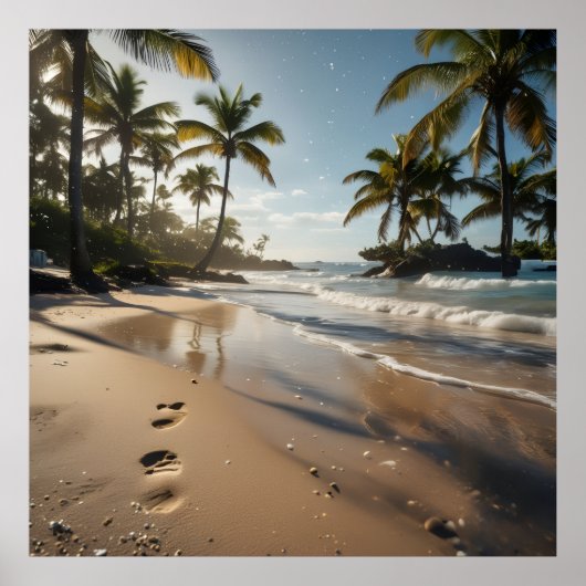 Tropische Strandparadijs Poster (Voorkant)