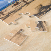 Tropische strandpuzzel. legpuzzel (Zijkant)