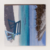 Tropische strandstoel relax legpuzzel (Horizontaal)