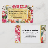 tropische strandstralen bruiloft visitekaartje (Voorkant / Achterkant)