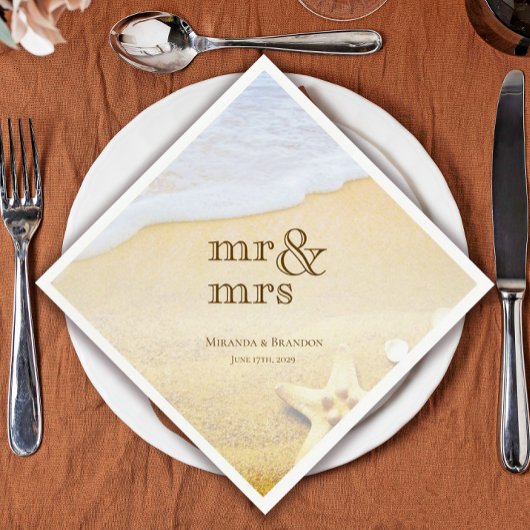 Tropische strandstransport servet