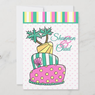 Tropische strandtaart kaart