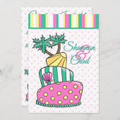 Tropische strandtaart kaart (Voorkant / Achterkant)