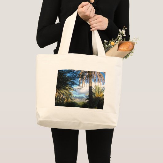 Tropische strandtas grote tote bag (Voorkant (product))