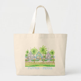 Tropische strandtas grote tote bag