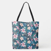 Tropische strandtas tote bag (Achterkant)