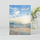 Tropische strandtrouwdag in het buitenland Foto Mo (Staand voorkant)