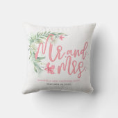 Tropische strandtuin huis pasgetrouwd koppel kussen (Achterkant)