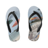 Tropische strandvibes kinder teenslippers (Voetbed)