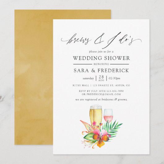 Tropische strandweduwen voor de I dos Kaart (Voorkant / Achterkant)