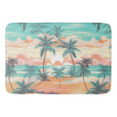 Tropische strandzonsondergang badmat (Voorkant)
