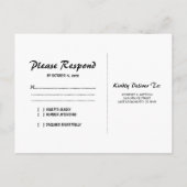 Tropische  stransporten RSVP Uitnodiging Briefkaart (Achterkant)