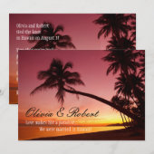 Tropische straten zonnepalmen Weddenschappen Kaart (Voorkant / Achterkant)
