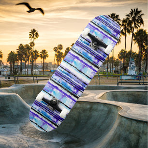 Tropische strepen - Strandontwerp Persoonlijk Skateboard