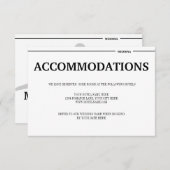 Tropische strinterinformatie bestemming informatiekaartje (Voorkant / Achterkant)