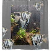 Tropische striped Fish Shower Curtain Douchegordijn (Voorkant)
