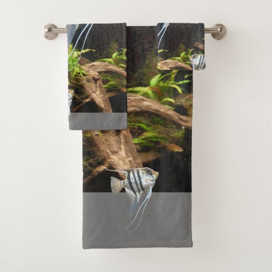 Tropische stripper vishanddoekset bad handdoek (Insitu)