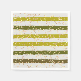 Tropische strips en Stippen Servet