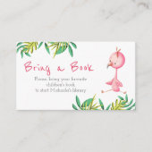 Tropische Summer Flamingo brengt boek mee Informatiekaartje (Voorkant)