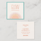 Tropische Sun Mobile Spray Tan Calling Card Contactkaartje (Voorkant / Achterkant)