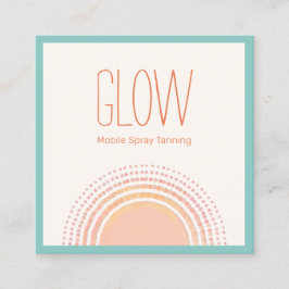 Tropische Sun Mobile Spray Tan Calling Card Contactkaartje