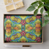 Tropische Sunburst  Fractal Kaleidoscope Tissuepapier (Geschenk)