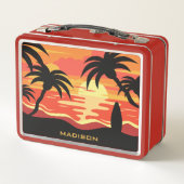 Tropische Sunset aangepaste lunchboxen (Achterkant)