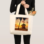 Tropische Sunset Beach Canvas tas (Voorkant (product))