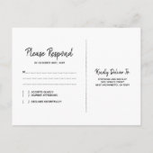 Tropische Sunset Beach Mason Jar bruiloft reactie Uitnodiging Briefkaart (Achterkant)