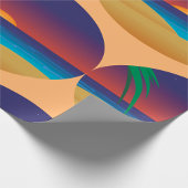 Tropische Sunset Beach Palm verlaat oceaangolven Cadeaupapier