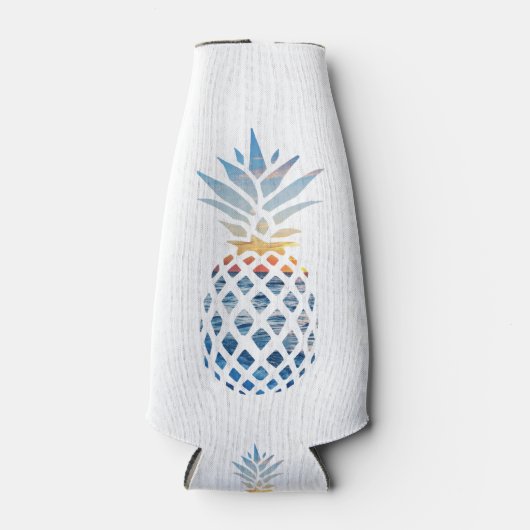 Tropische Sunset Beach Party Kustfeest Flesjeskoeler (Voorkant)