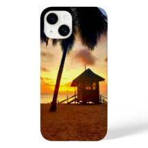 Tropische Sunset Beach Telefoonhoes