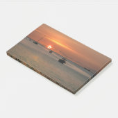 Tropische Sunset Boats Caribische Oceaan Post-it® Notes (Schuin)