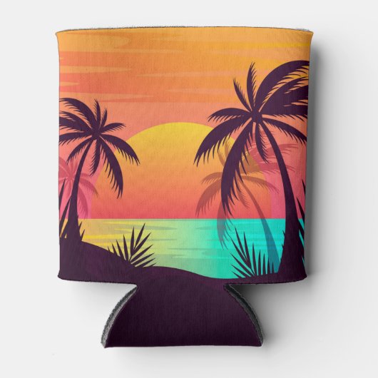 Tropische Sunset Koelbox Blikjeskoeler (Voorkant)