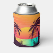 Tropische Sunset Koelbox Blikjeskoeler (Blikje Achterkant)