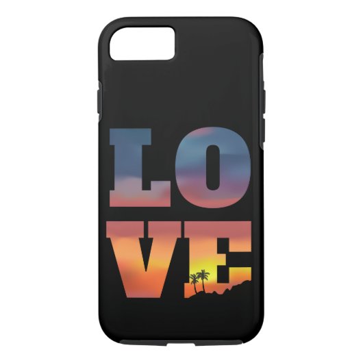Tropische Sunset Love Case-Mate iPhone Case (Achterkant)