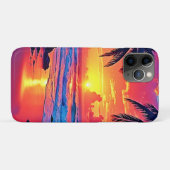 Tropische Sunset Paradise Design Case-Mate iPhone Case (Achterkant (horizontaal))