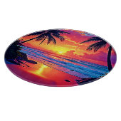 Tropische Sunset Paradise Design Snijplank (Hoek)